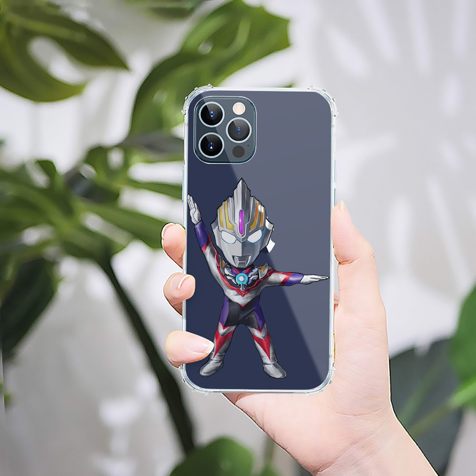 （画像用） ウルトラマン Ultraman 【iPhone 12シリーズ対応】透明スマホケース（クリアソフトケース）